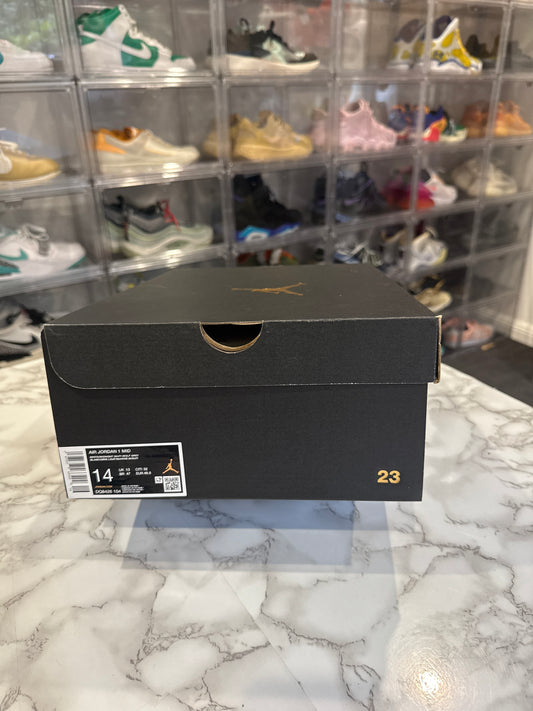 Air Jordan 1 Mid 'Wolf Grey Midnight Navy'