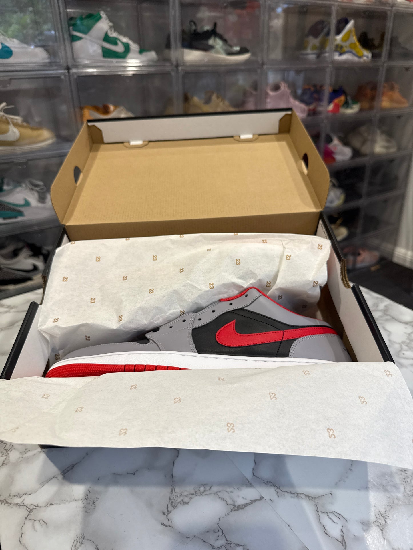 Air Jordan 1 Low 'Cement Fire Red'